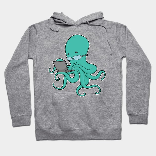 Octopus Laptop Hoodie by Markus Schnabel